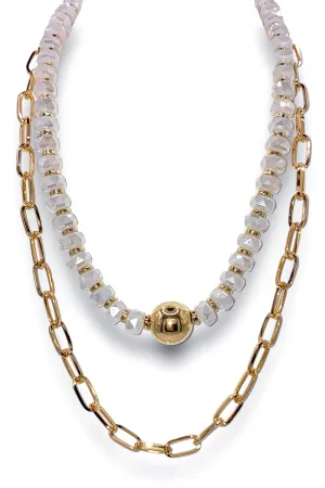 Ask Around Necklace - Cream | RESTOCK