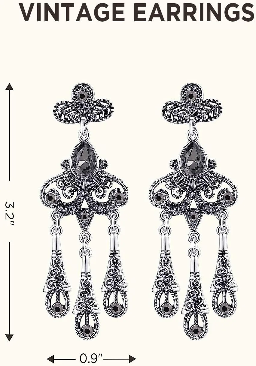 BABEYOND 1920s Flapper Accessories Set Gatsby Costume Accessories 20s Flapper Headband Pearl Necklace Gloves Holder
