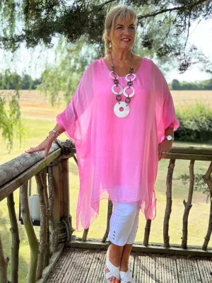 Bella Silk Blouse | Pink