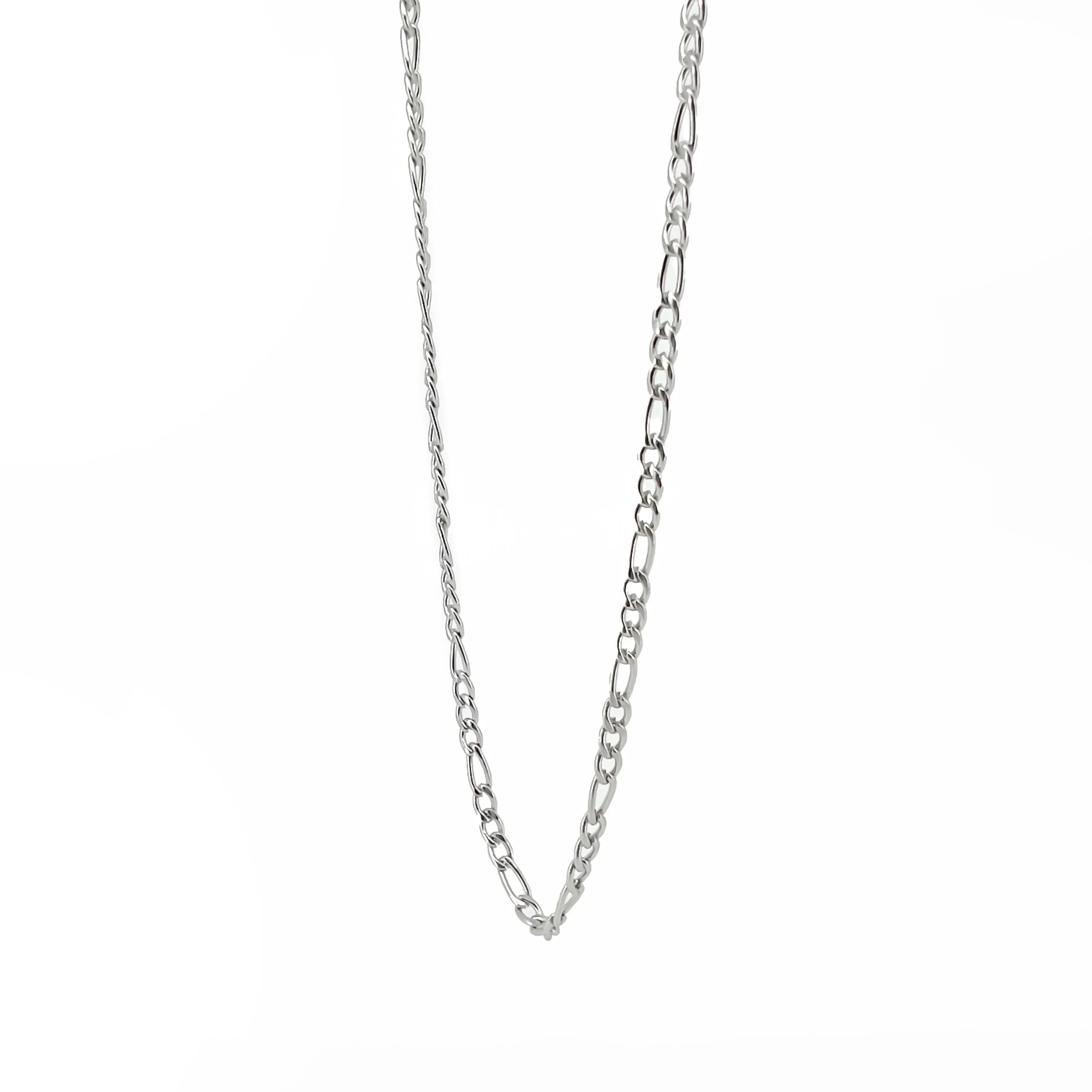 Bellamy Silver-tone Figaro Chain Necklace