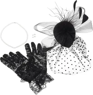 BESPORTBLE Mesh Headband Wedding Hair Accessories for Women Lace Bachelorette Bride Outfits Mesh Hair Decoration