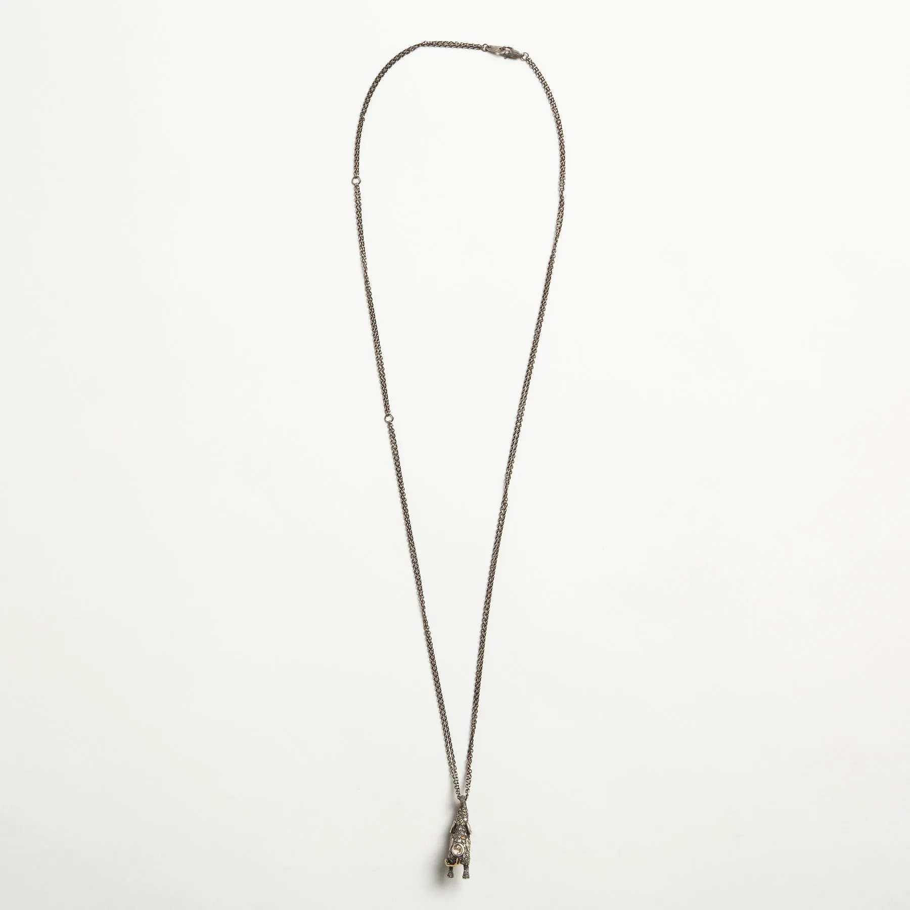 BIBI VAN DER VELDEN | MULTI STONE ELEPHANT PENDANT