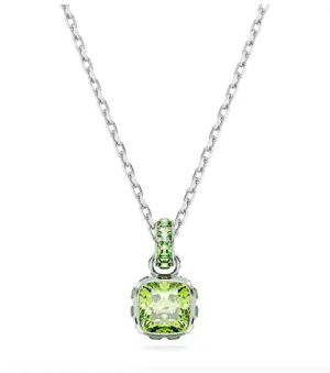 Birthstone August Green Square - Necklace & Earrings