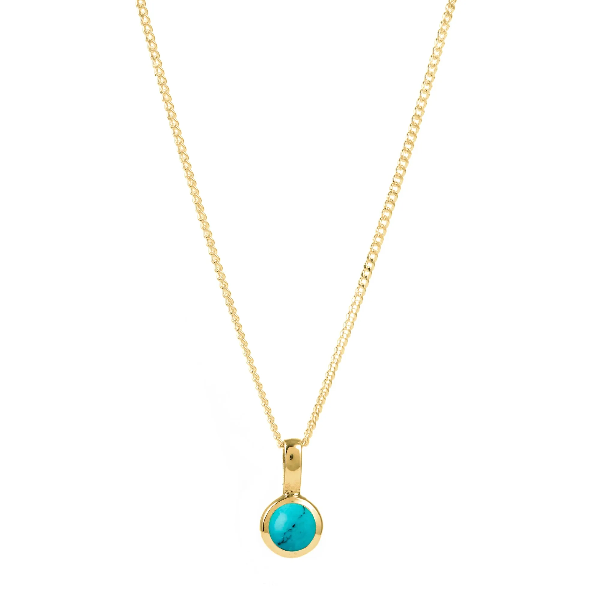 Birthstone Charm Pendants - Gold