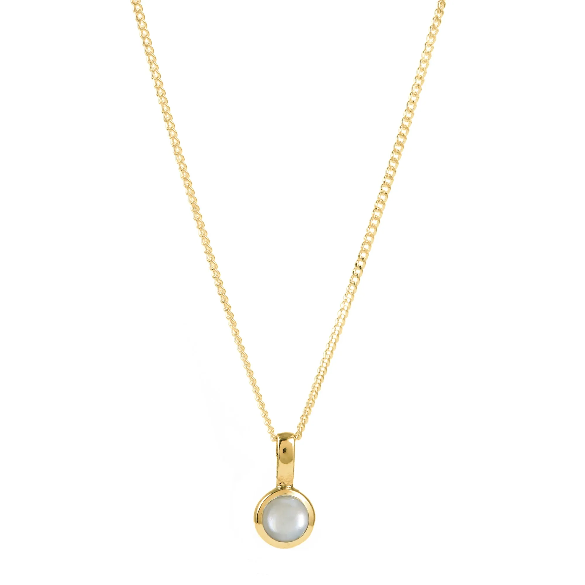 Birthstone Charm Pendants - Gold