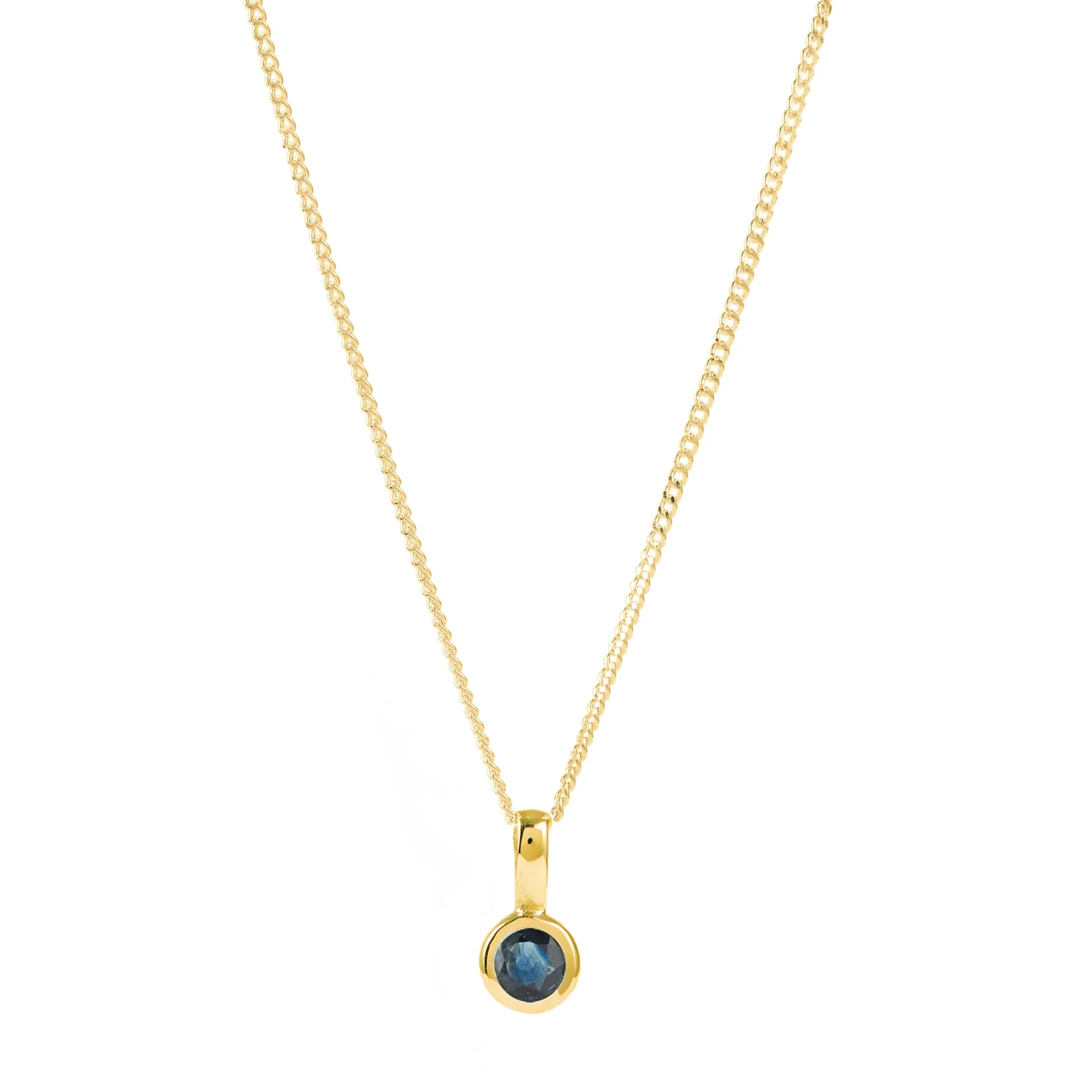 Birthstone Charm Pendants - Gold