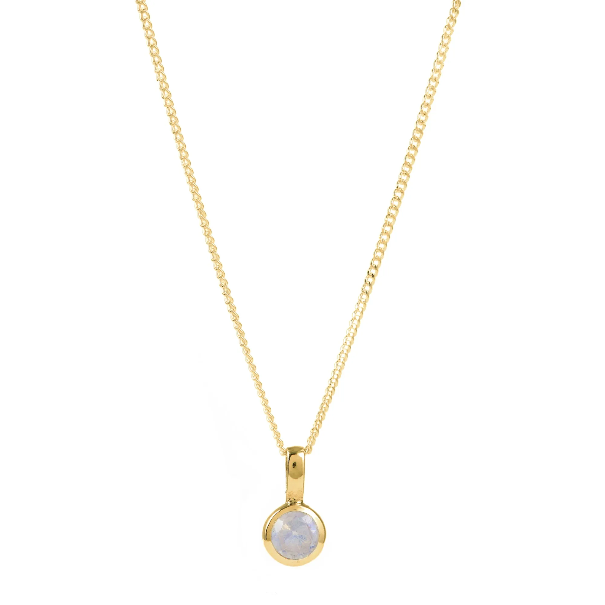 Birthstone Charm Pendants - Gold