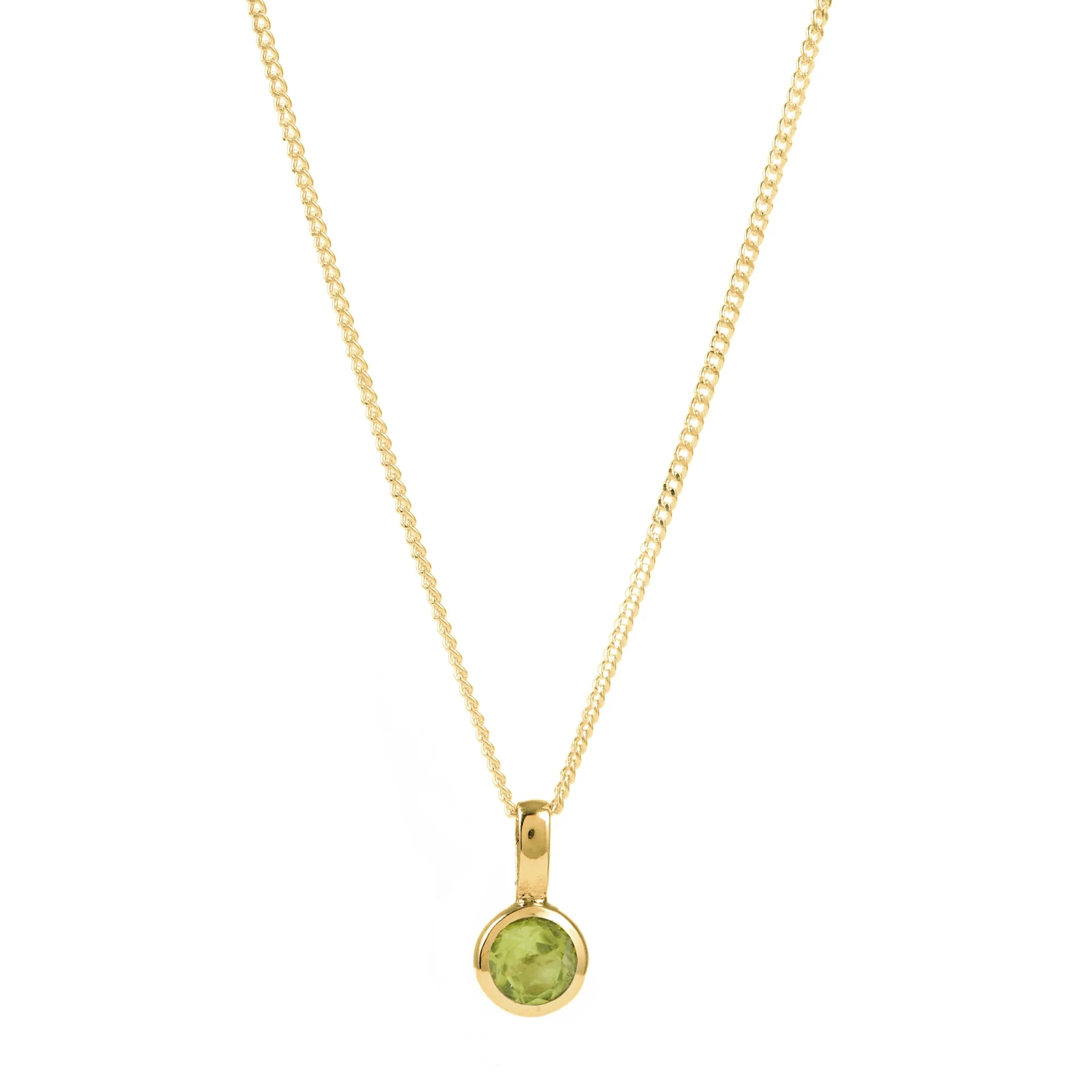 Birthstone Charm Pendants - Gold