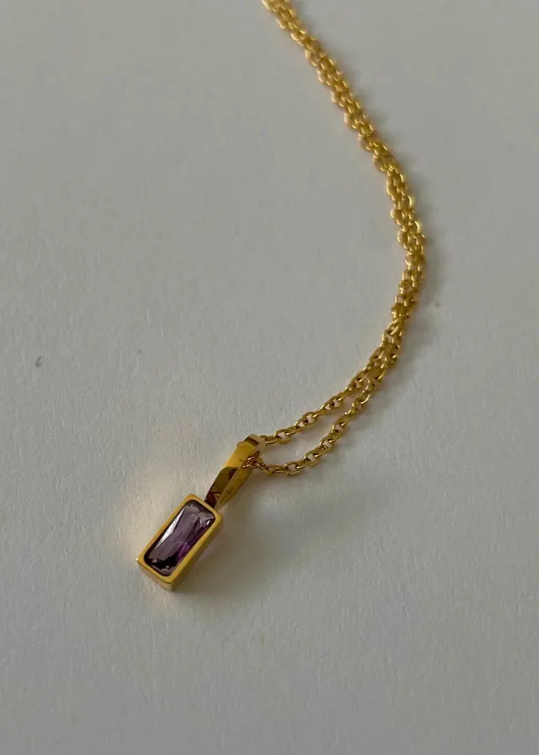 Birthstone Necklace | February