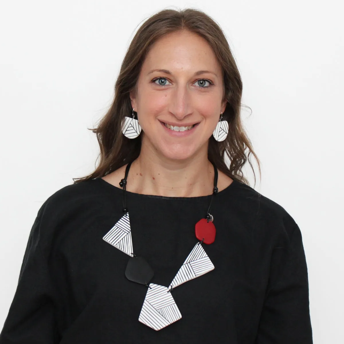 Black and Red Zenith Necklace
