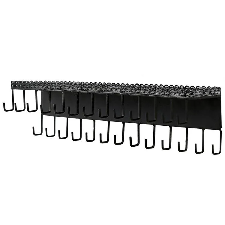 Black Metal Wall Mounted Jewelry Shelf