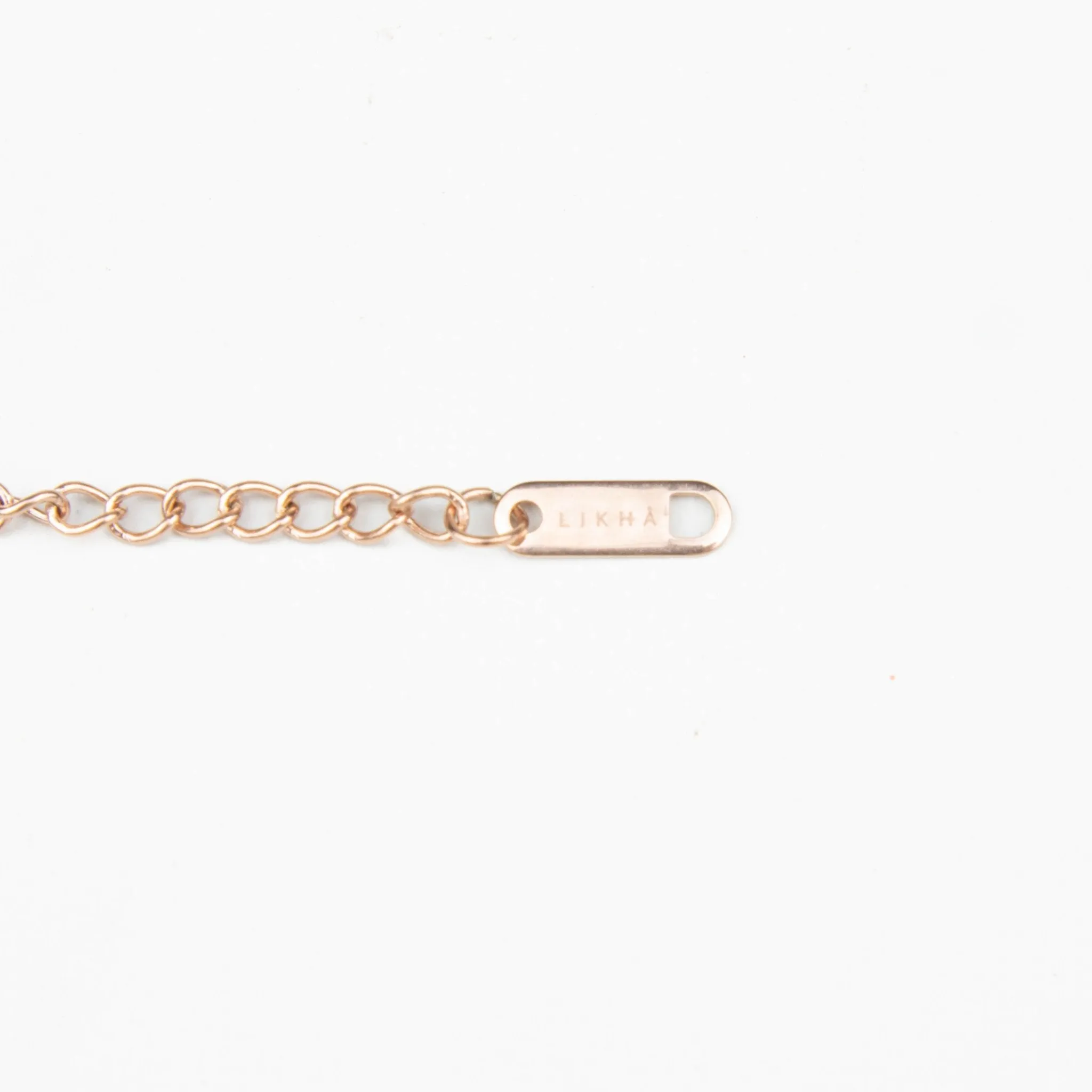 Black Mother of Pearl Round, Oval, and Raindrop Necklace with Rose Gold Chain - Elegant Jewelry | LIKHA