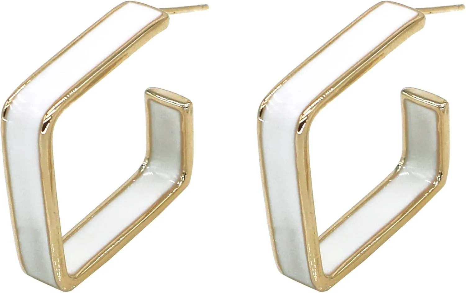 Black White Earrings for Women Sparkly Geometric Dangle Drop Statement Jewelry