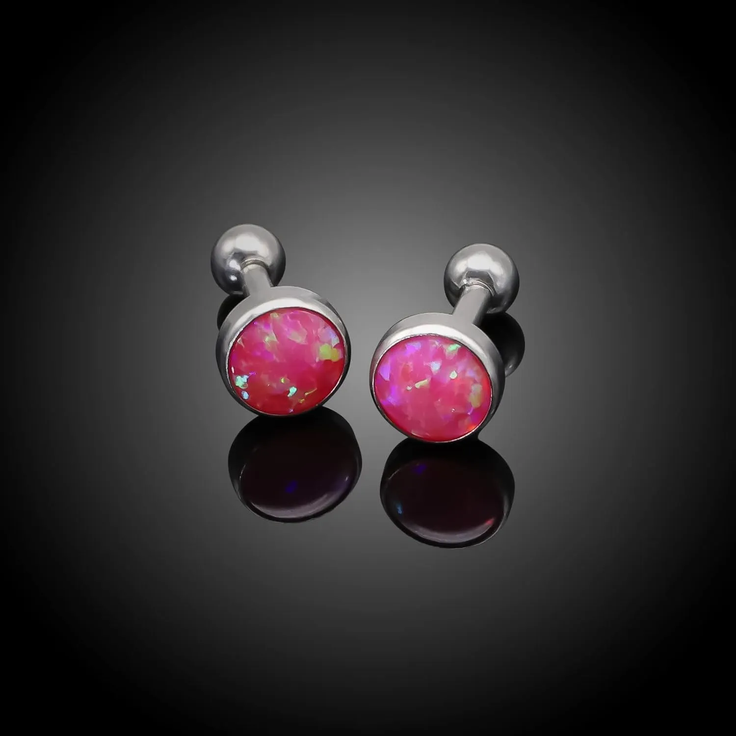 BLISI 16g Titanium Internally Threaded Earrings with Screw Back for Sensitive Ears Hypoallergenic Cartilage Tragus Helix Ear Piercing Diameter