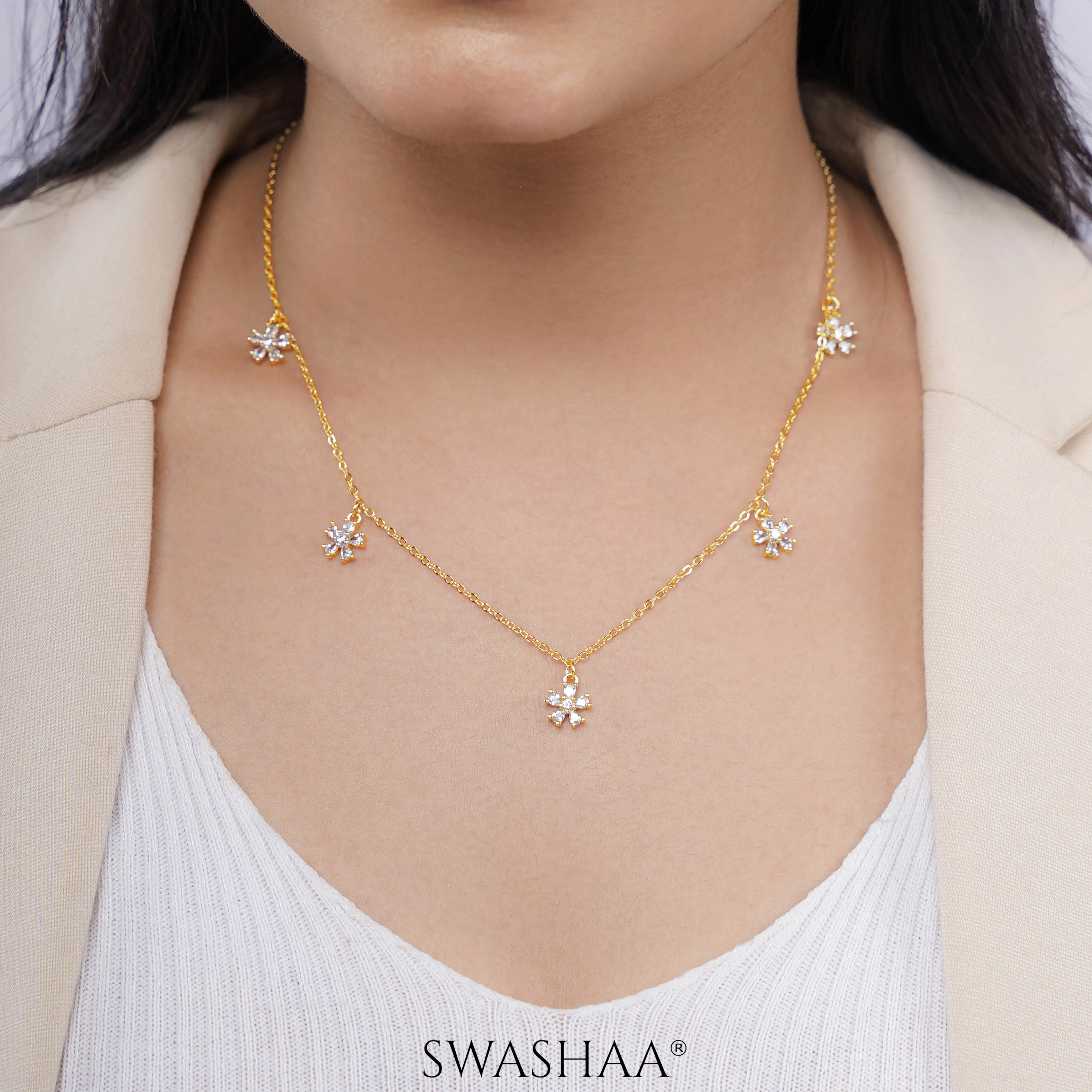 Blossomy 14K Gold Plated Choker