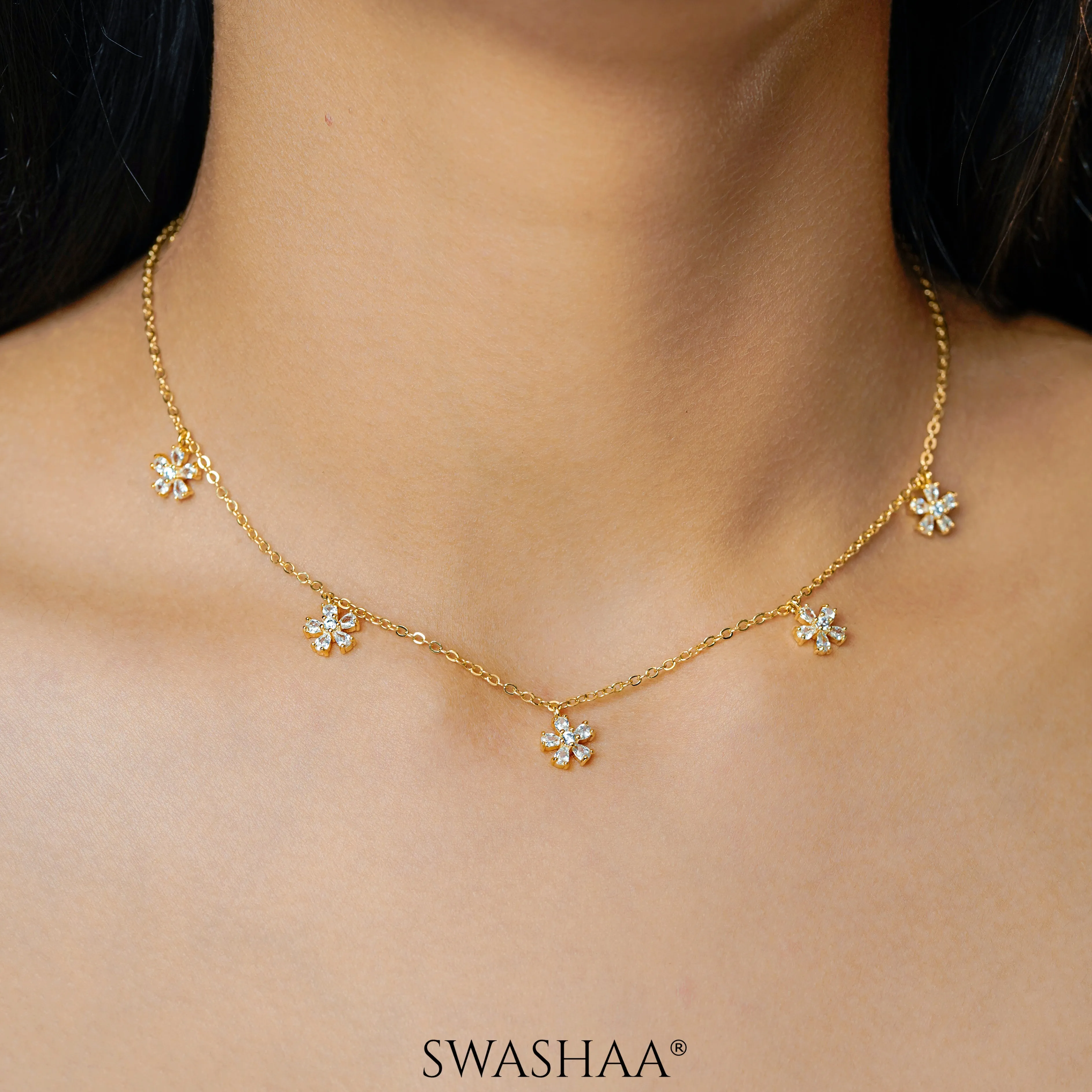 Blossomy 14K Gold Plated Choker