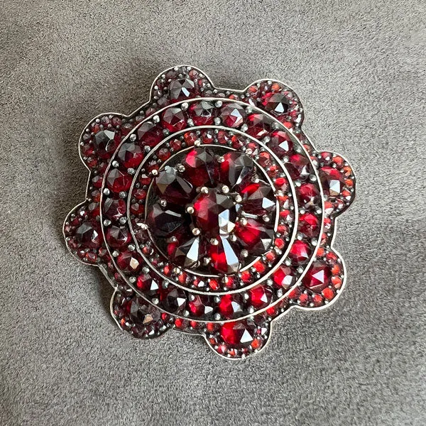 Bohemian Garnet Pin/Pendant