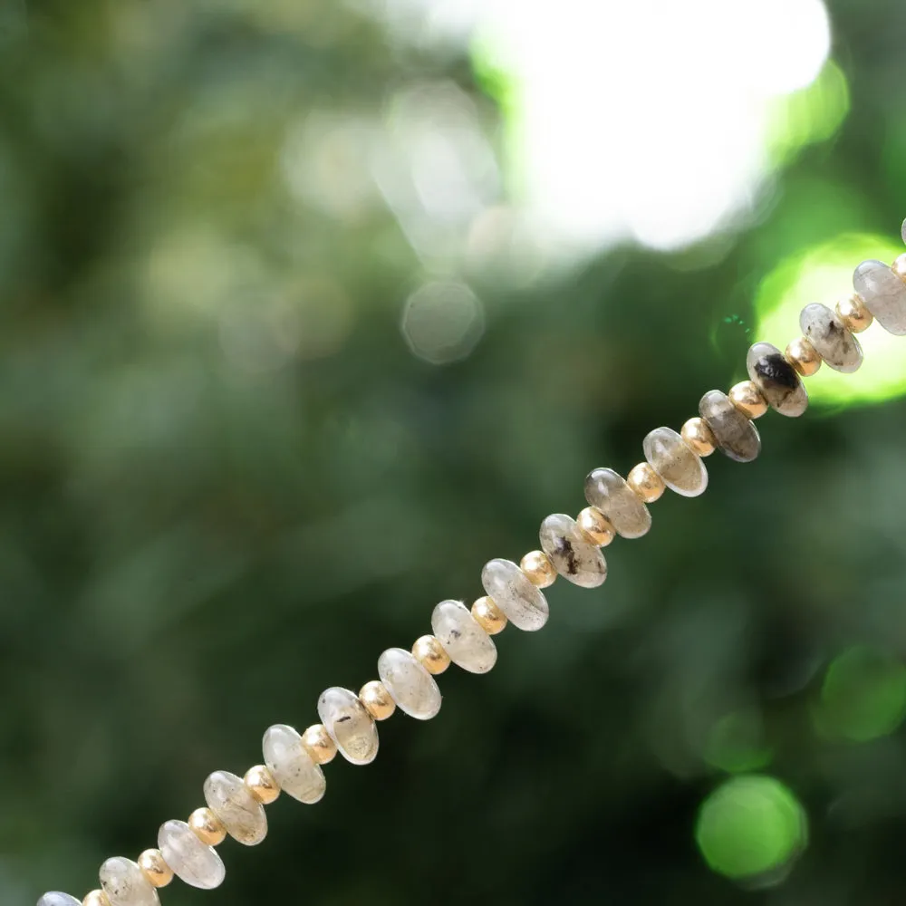 Bohemian Gray Labradorite Necklace