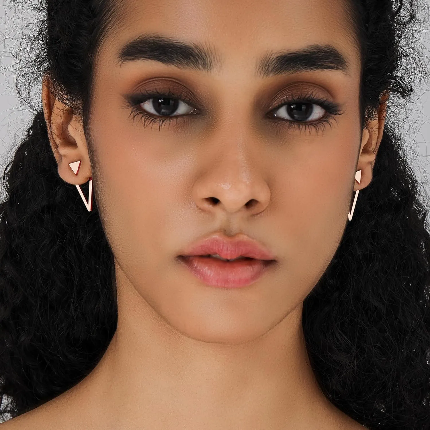 Boho Geometric Stud Earrings Jackets for Women Minimalist Geometric Stainless Steel Gold Earrings for Women Pattern Stud Earrings for Women Stylish Earrings