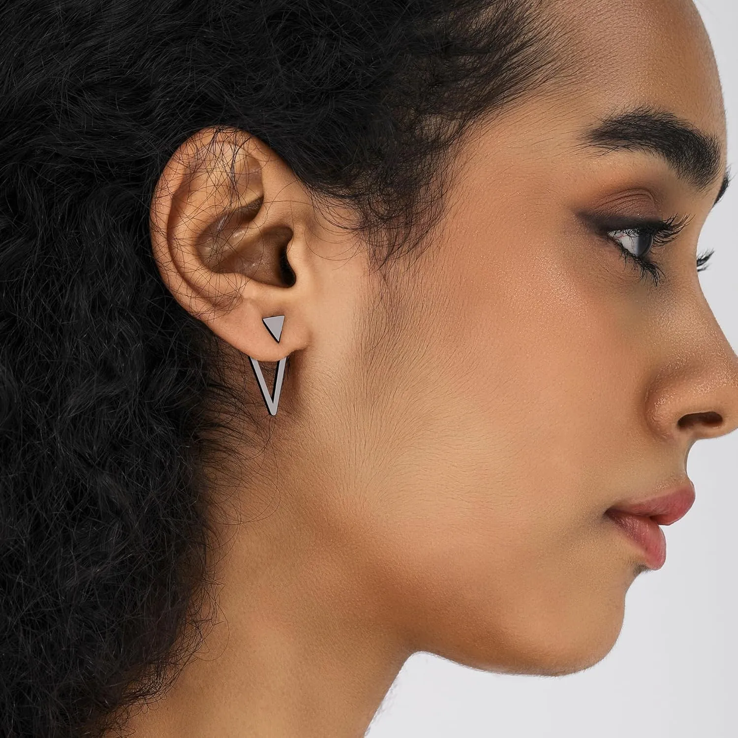 Boho Geometric Stud Earrings Jackets for Women Minimalist Geometric Stainless Steel Gold Earrings for Women Pattern Stud Earrings for Women Stylish Earrings