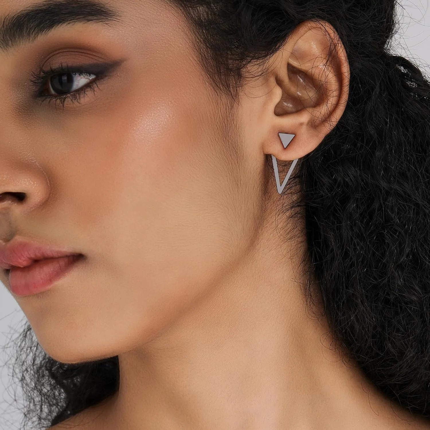 Boho Geometric Stud Earrings Jackets for Women Minimalist Geometric Stainless Steel Gold Earrings for Women Pattern Stud Earrings for Women Stylish Earrings