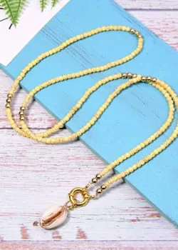 Boho Hippie Necklace Shell Pendant