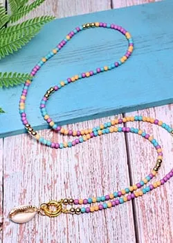 Boho Hippie Necklace Shell Pendant