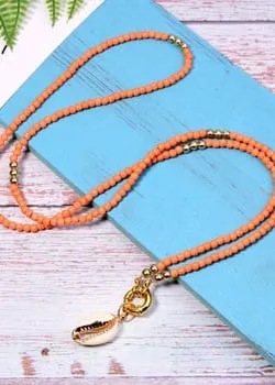 Boho Hippie Necklace Shell Pendant