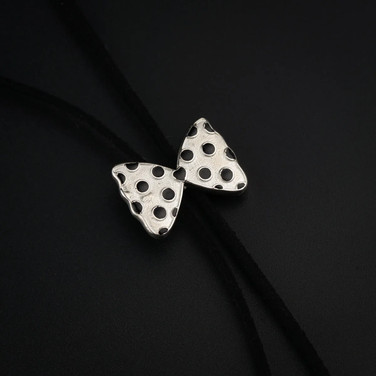 Bolo Tie - Polka dots bow