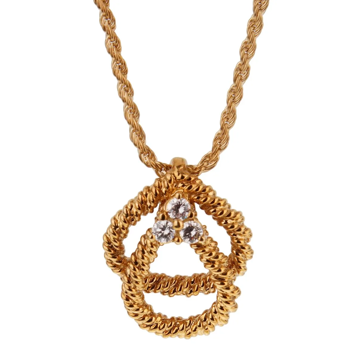 Boucheron Vintage Diamond Yellow Gold Necklace