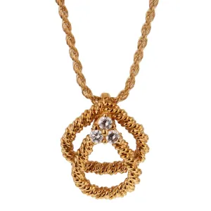 Boucheron Vintage Diamond Yellow Gold Necklace