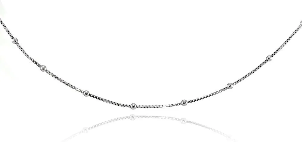 Box Chain Necklace, Chain Necklace, Layered Necklaces for Women, Choker Layering Necklace, Choker Necklace, Dainty Necklace, Choker Necklaces for Women, Necklace for Women, Box Chain with Beads