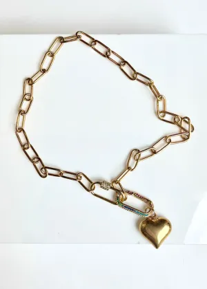Bracha Logan Heart Pendant - Gold