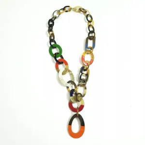 Breathtaking Rustic Necklace J18127, Handmade Buffalo Horn Product from Vietnam