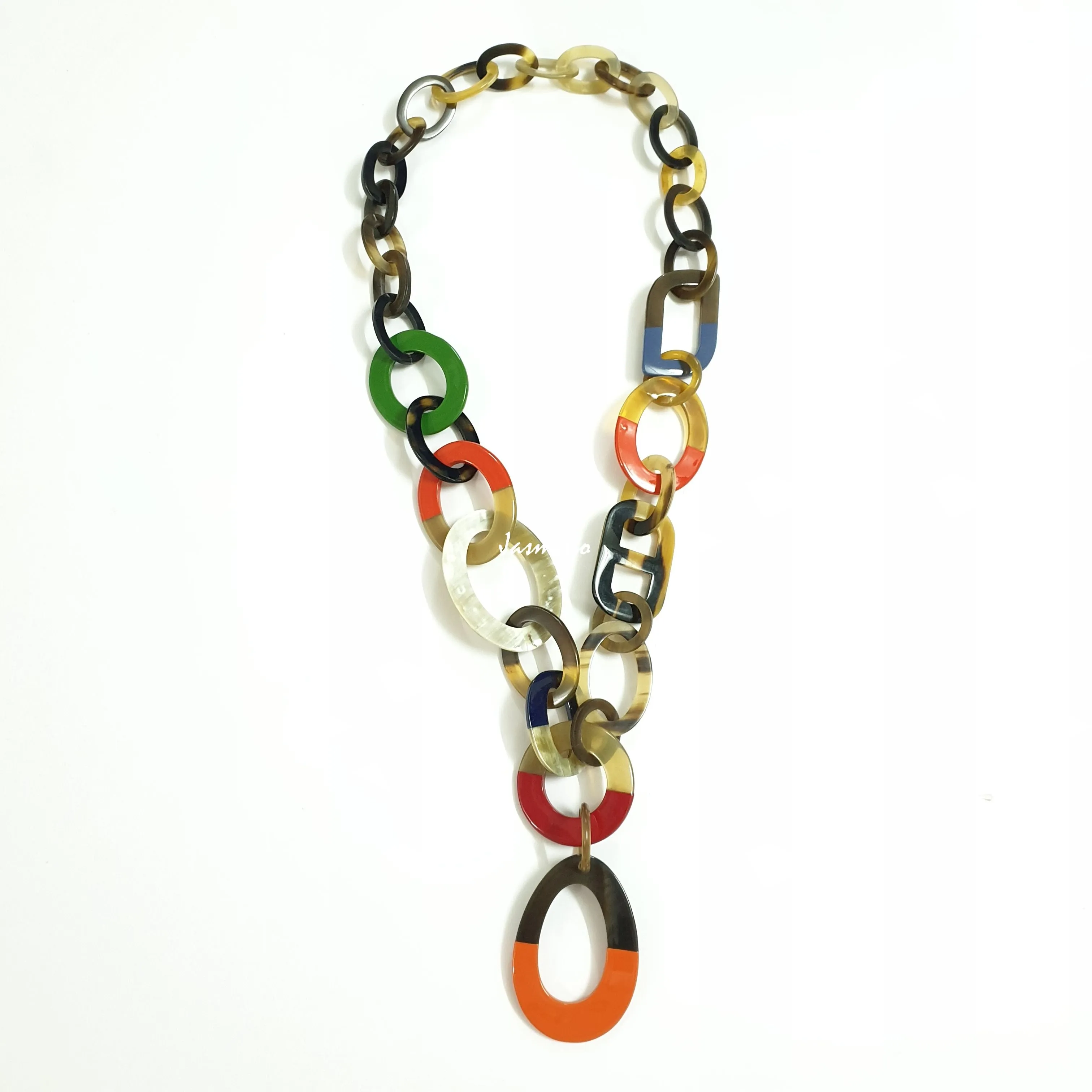 Breathtaking Rustic Necklace J18127, Handmade Buffalo Horn Product from Vietnam