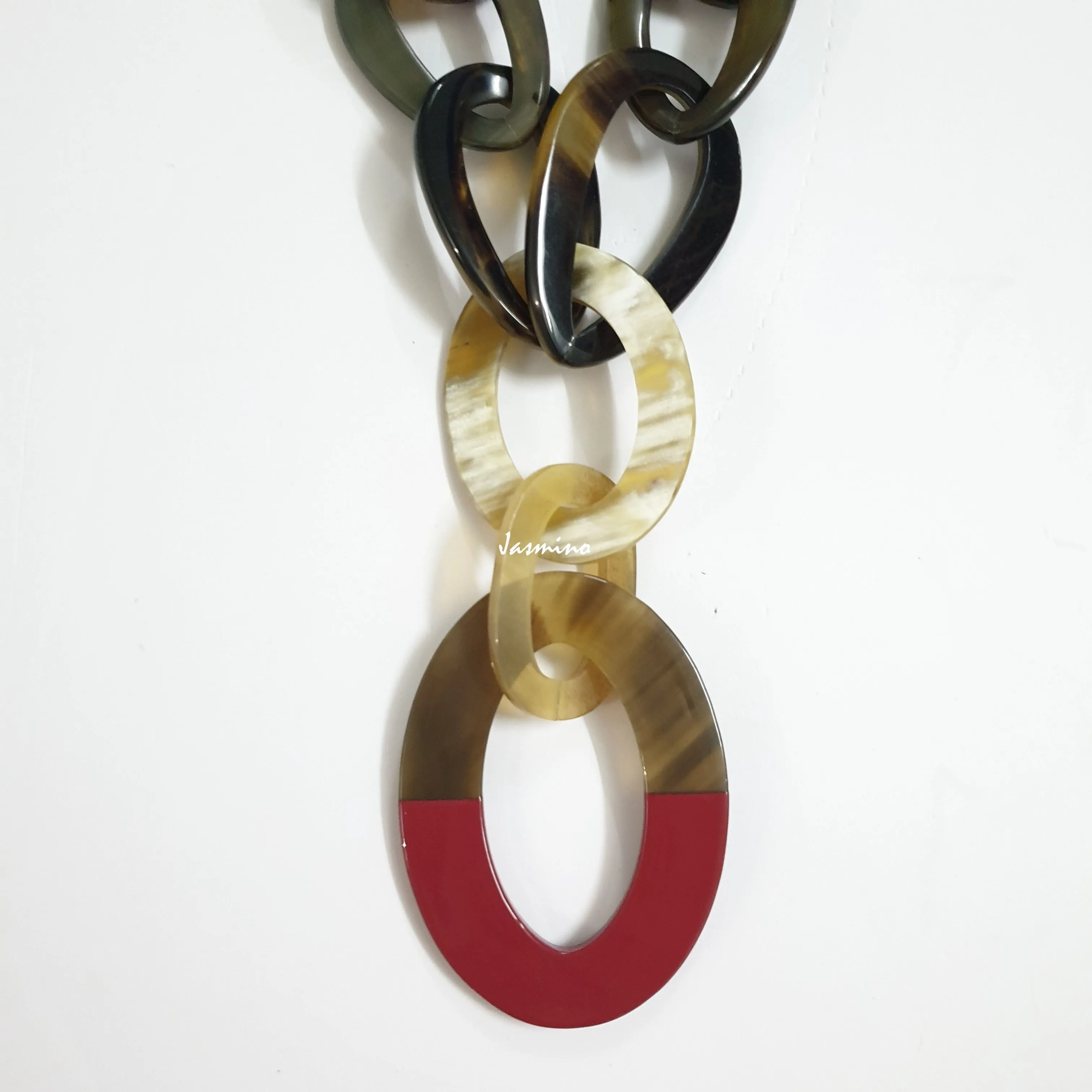 Breathtaking Rustic Necklace J18129, Handmade Buffalo Horn Product from Vietnam