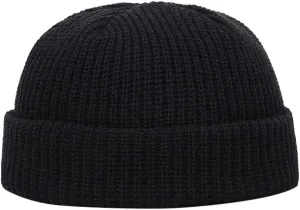 Brimless Hat Adjustable Rolled Cuff Brimless Cap for Men & Women Street Casual Fashion Outdoor Retro No Brim Hat
