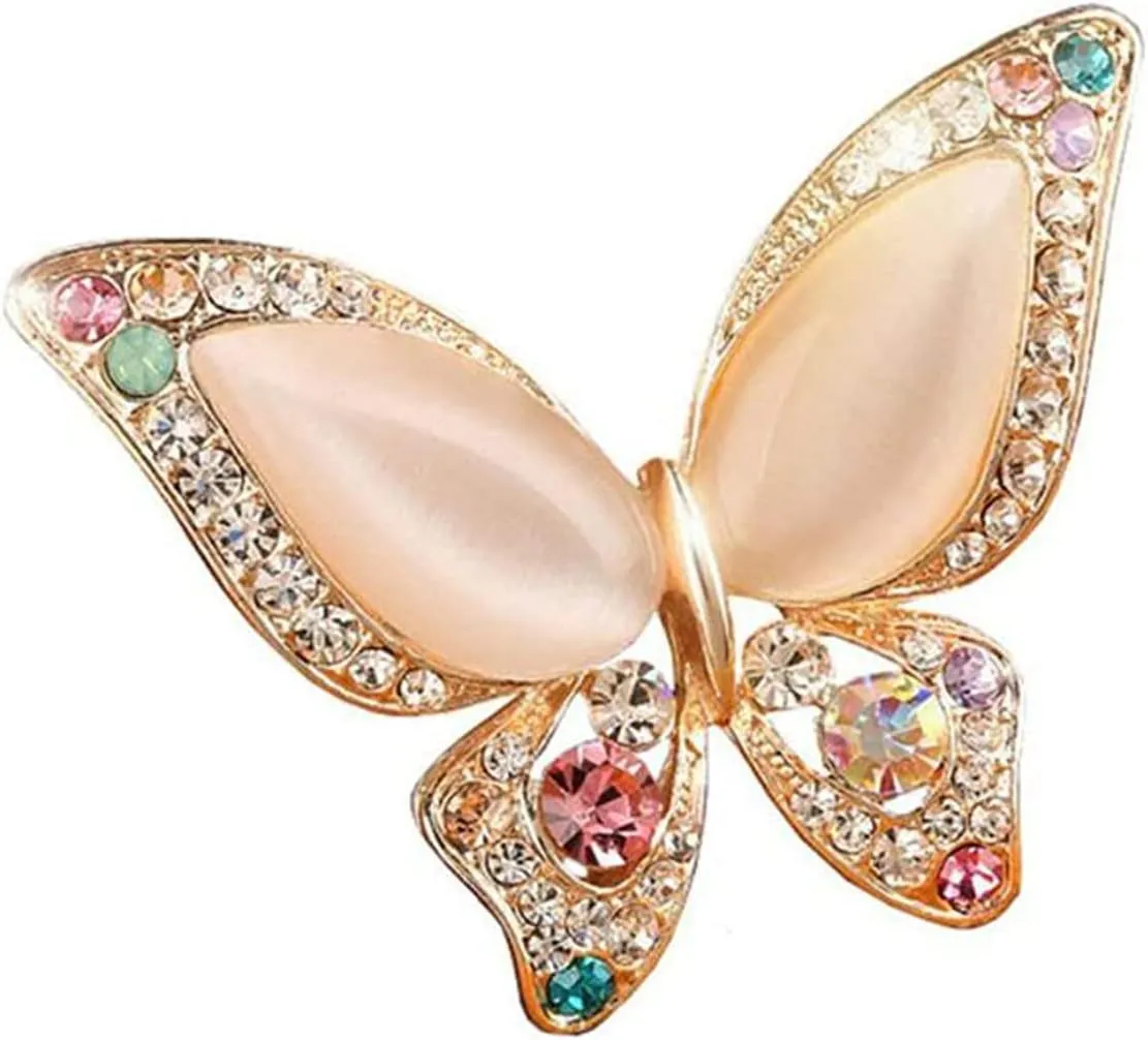 Butterfly Brooch for Women Rhinestone Brooches Fashion Colorful Butterfly Brooch Fashion Wedding Jewelry