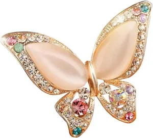Butterfly Brooch for Women Rhinestone Brooches Fashion Colorful Butterfly Brooch Fashion Wedding Jewelry