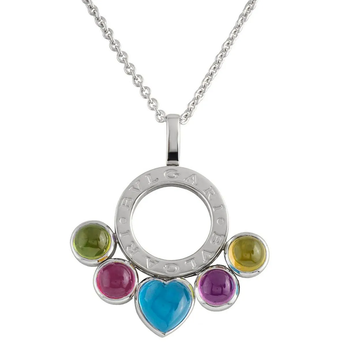 Bvlgari Allegra White Gold Gemstone Necklace