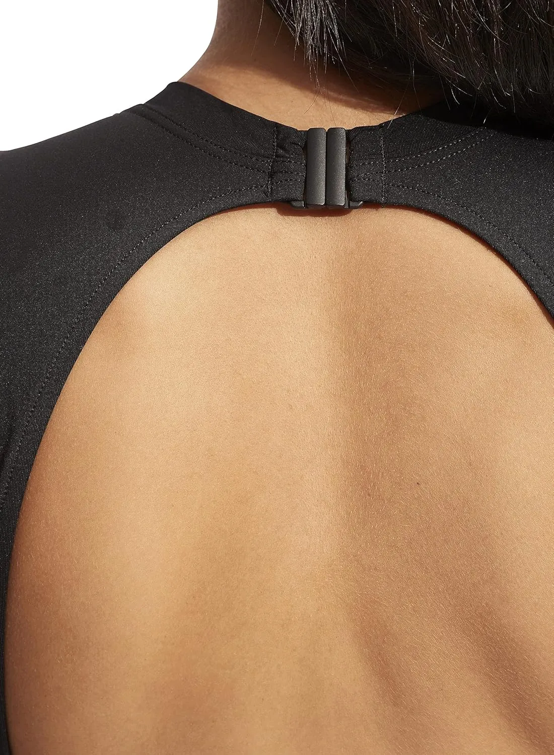 Cap Sleeve Full Coverage Open Back One Piece Swimsuit