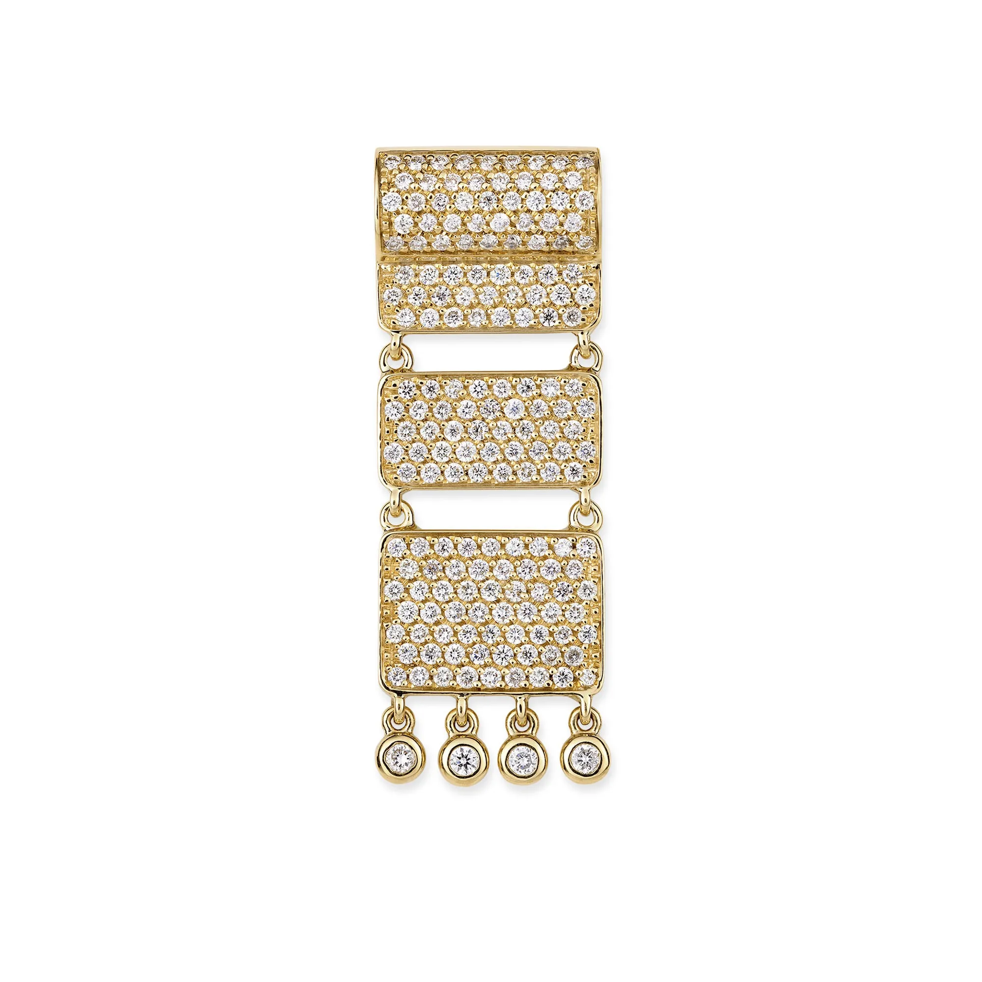 Carpet 18K Gold Pendant w. Diamonds
