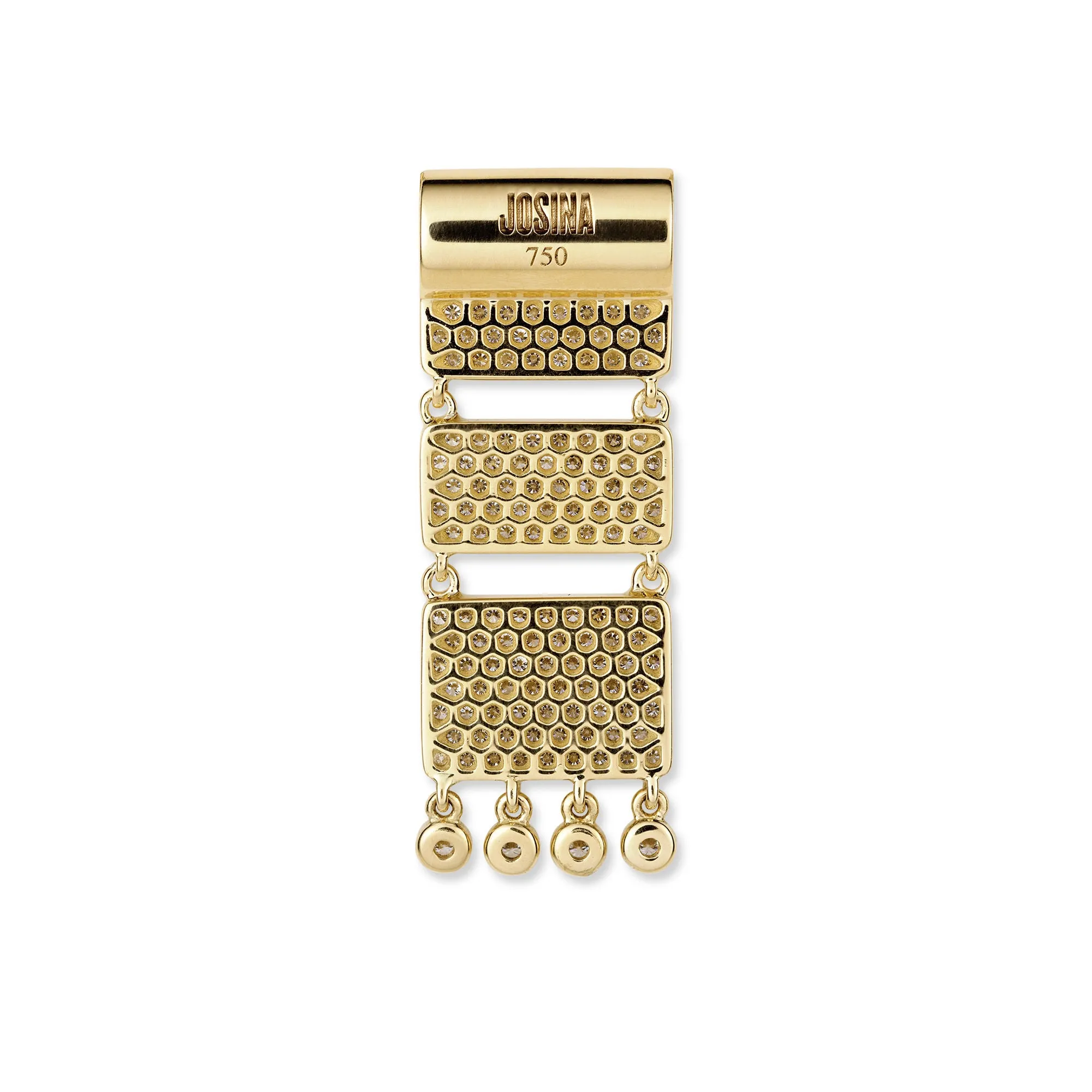 Carpet 18K Gold Pendant w. Diamonds
