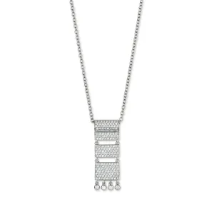Carpet 18K Whitegold Pendant w. Diamonds