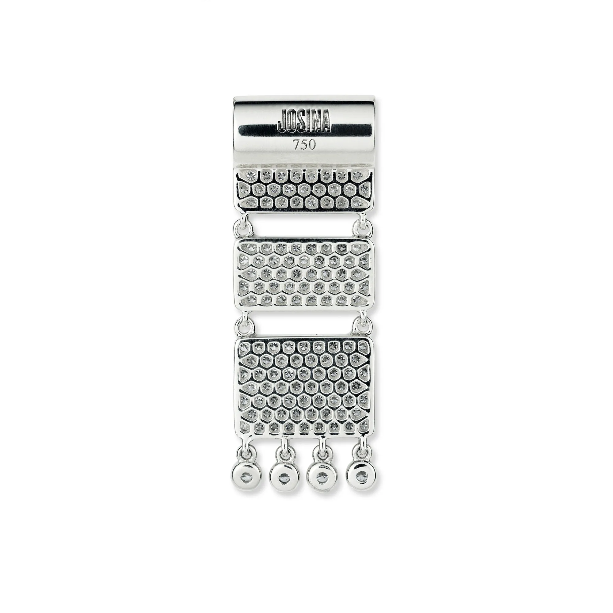 Carpet 18K Whitegold Pendant w. Diamonds