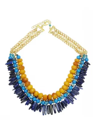 Ceclia Yellow Quartz Adjustable Necklace