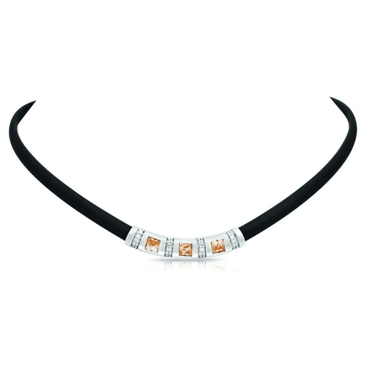 Celine Black and Champagne Necklace