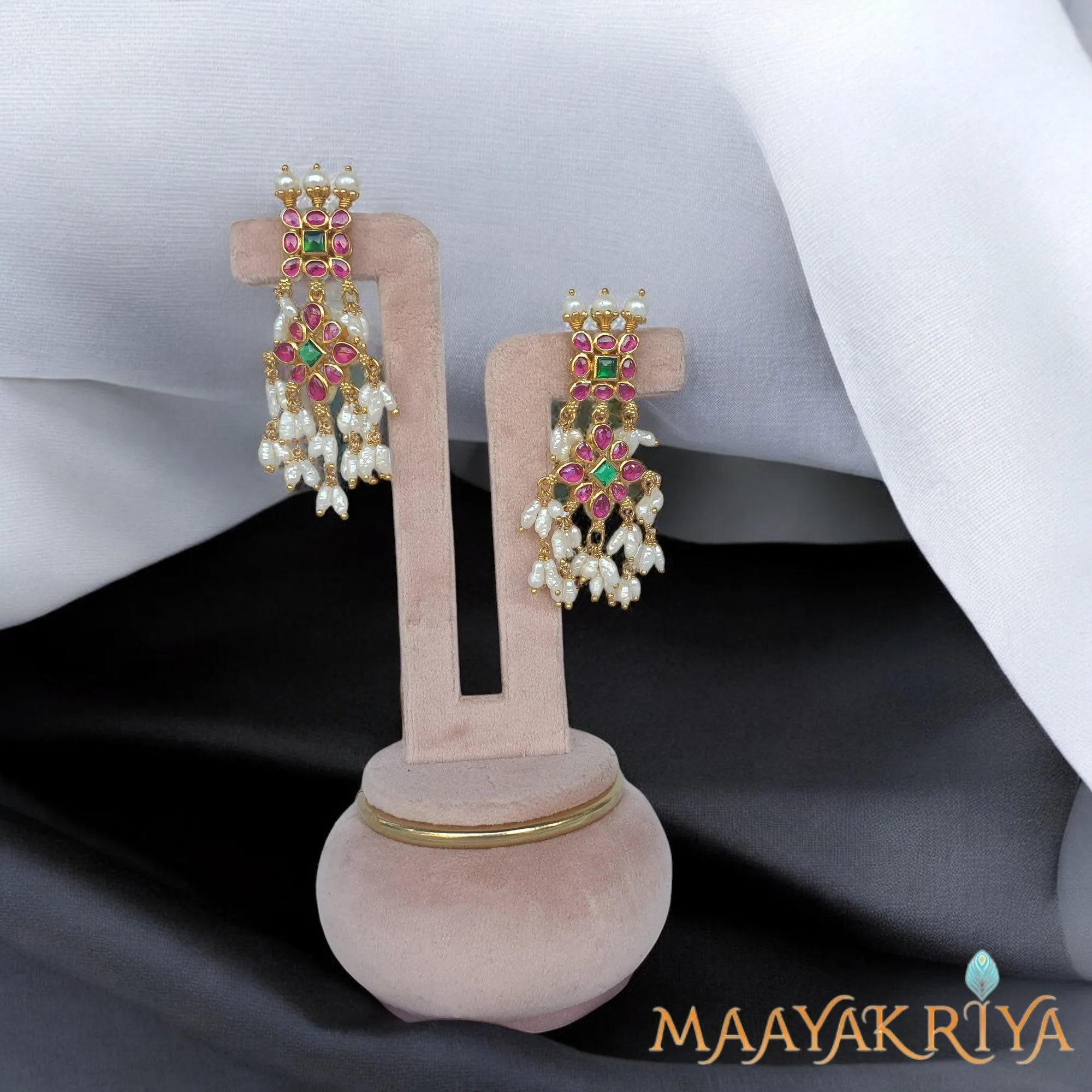 Chandrapushpam Guttapusalu Necklace Set
