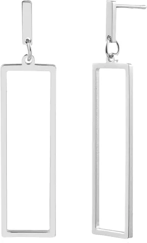 Charm Chic Minimalist Punk Metal Triangle Rectangle Geometry Dangle Drop Earrings For Women Teen Men Costume Jewelry