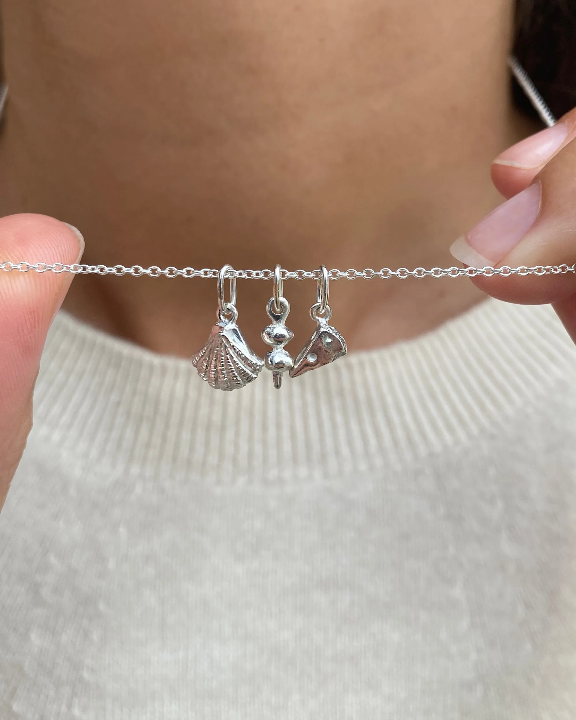 Cheese Pendant | Silver